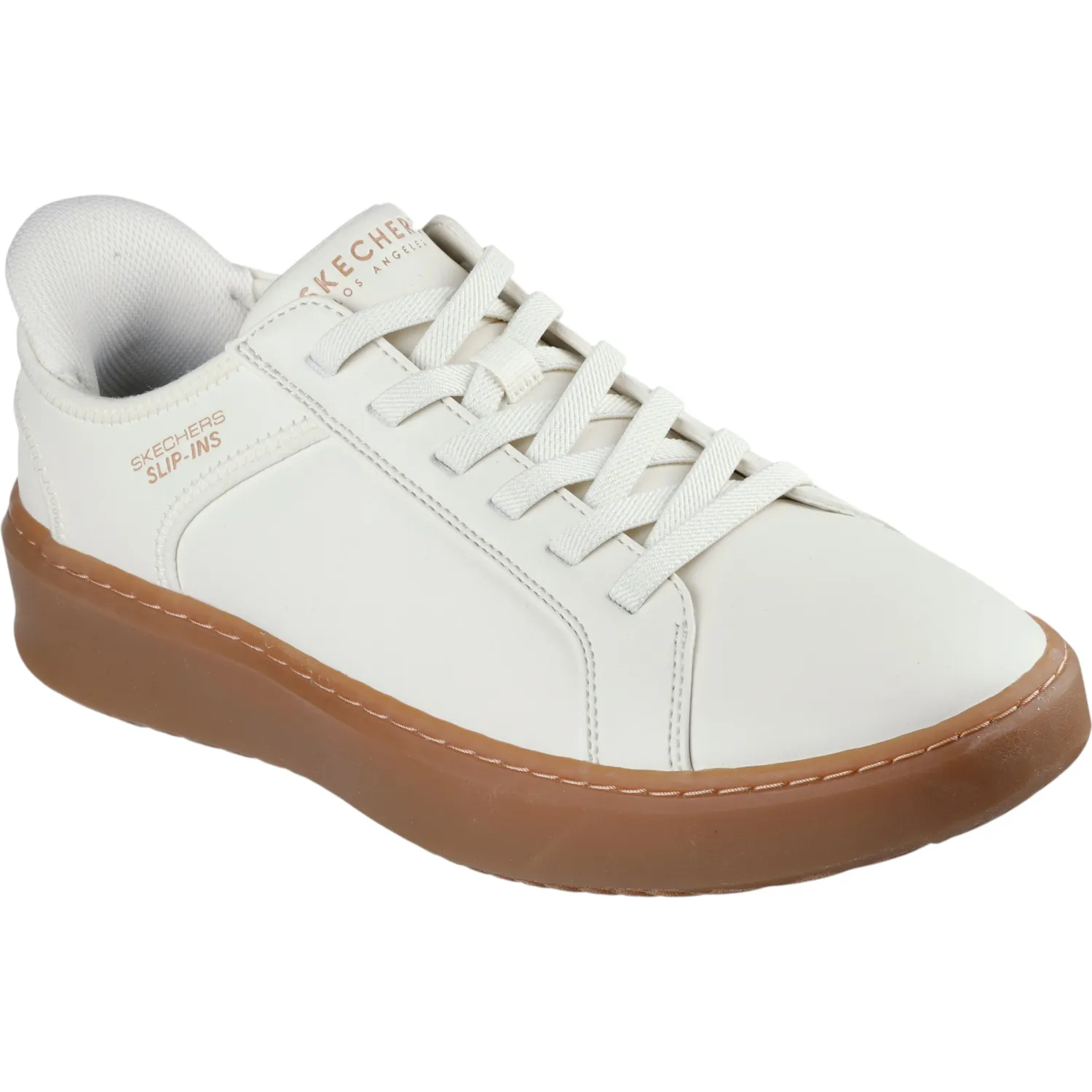 Zapatillas Skechers Urbanas Hombre Court Break color blanco | Platanitos
