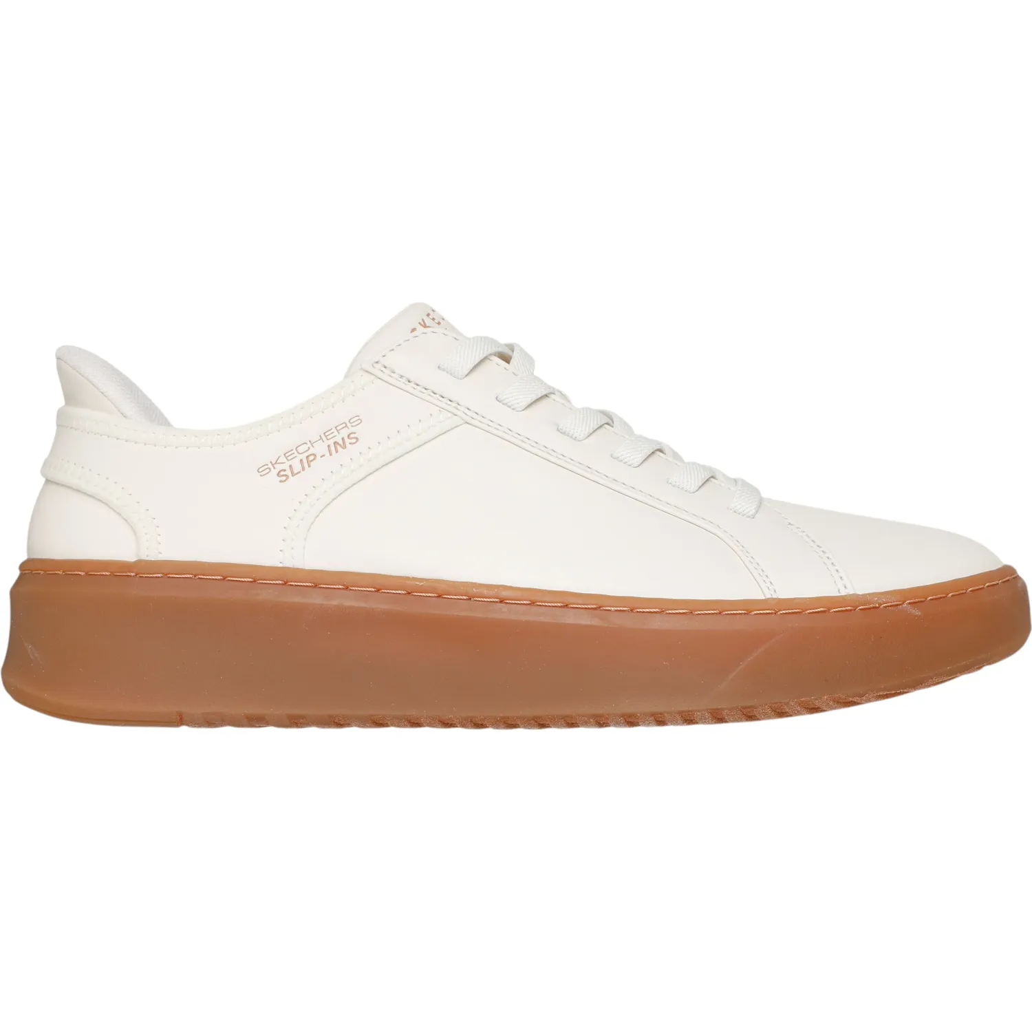 Zapatillas Skechers Urbanas Hombre Court Break color blanco | Platanitos