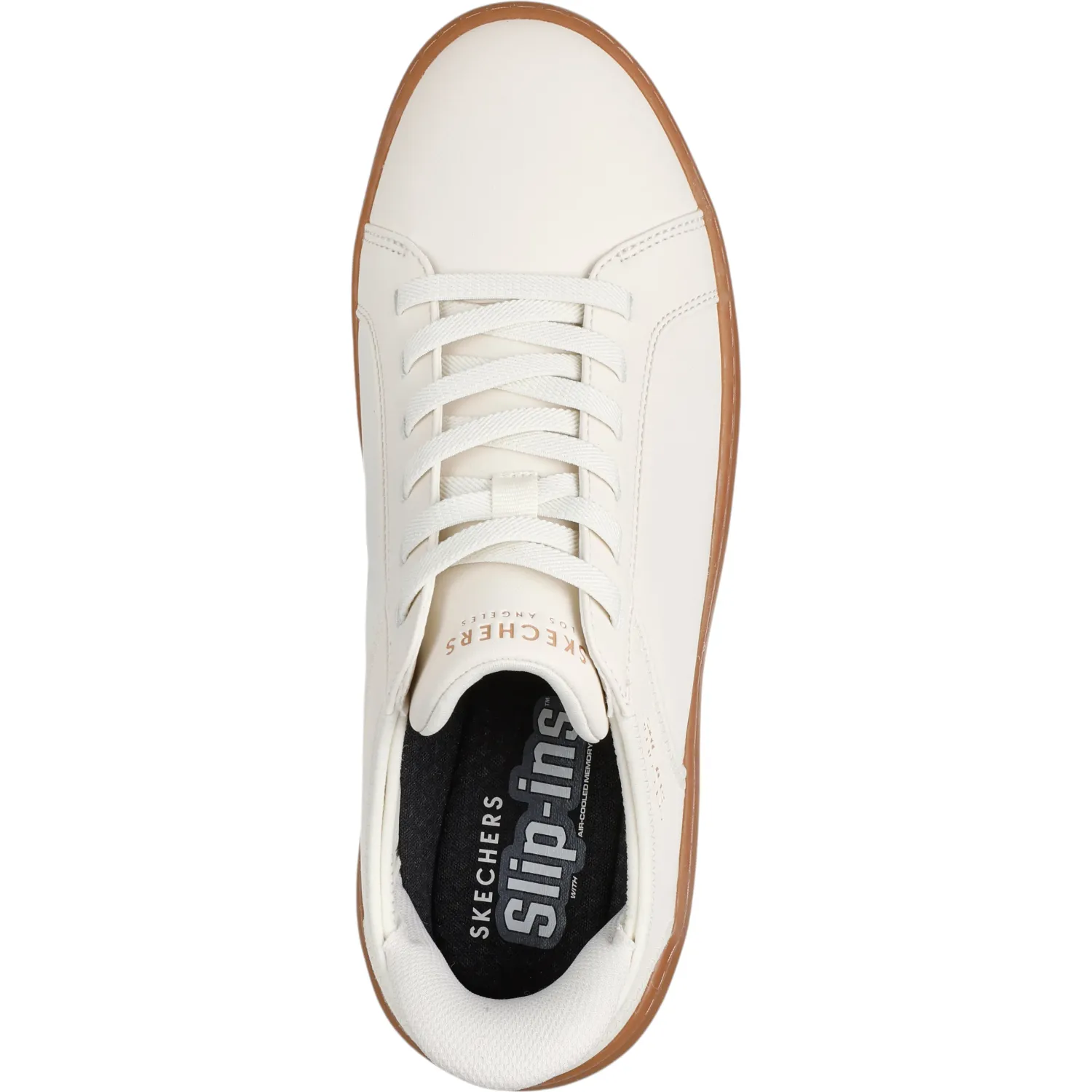 Zapatillas Skechers Urbanas Hombre Court Break color blanco | Platanitos