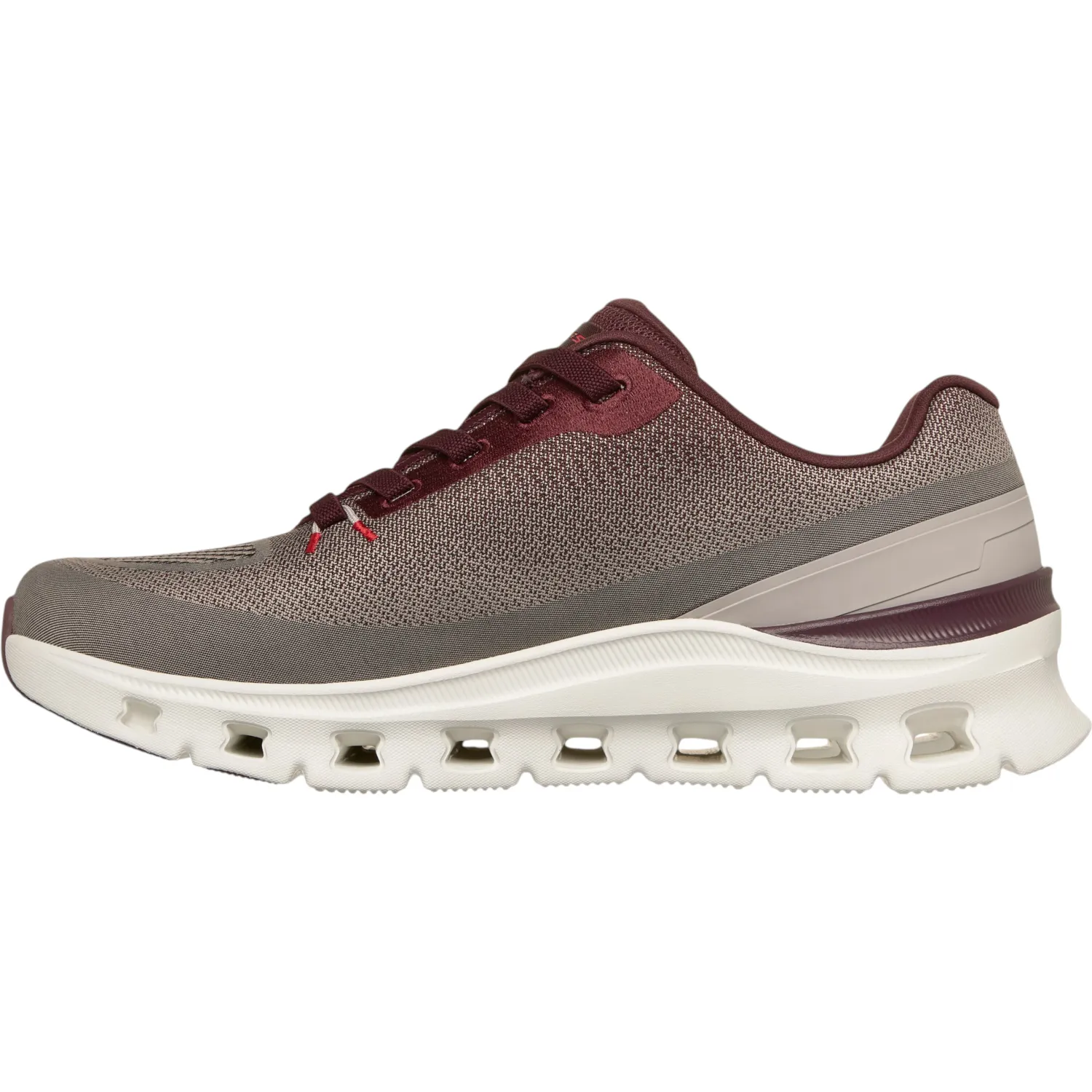 Zapatillas Skechers Urbanas Hombre Glide-Step Pro color guinda | Platanitos