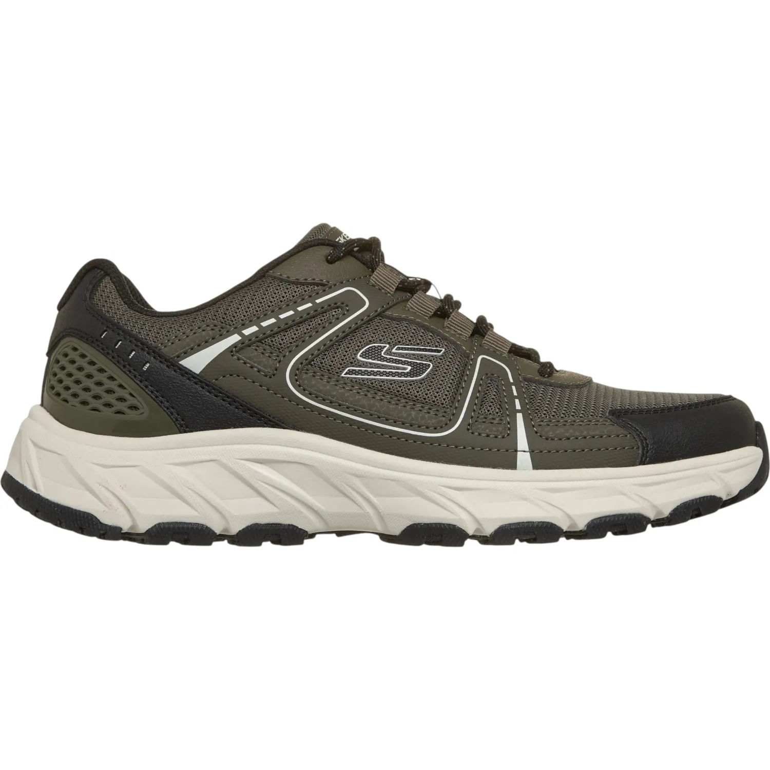 Zapatillas Skechers Urbanas Hombre Hillcrest 2.0 color oliva | Platanitos