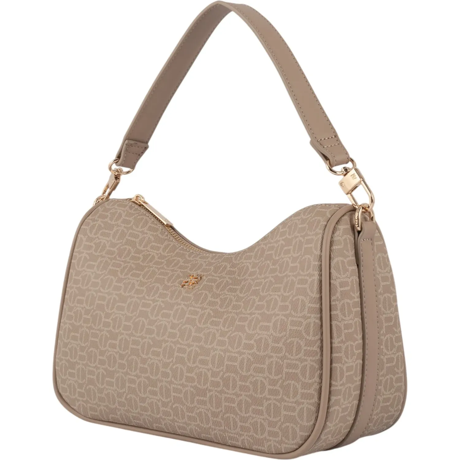 Bolso Crepier Mujer Baguette Hobo Natalie Mediano color arena | Platanitos
