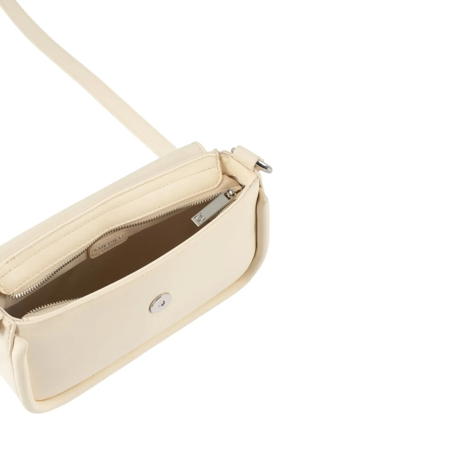 Bolso Crepier Mujer Flap Deb Chico color vainilla | Platanitos