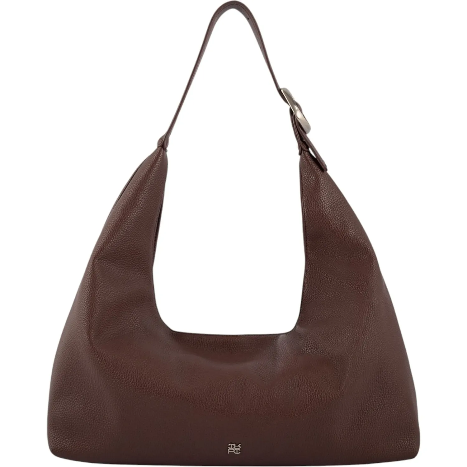 Bolso Crepier Mujer Hobo Janelle Grande color marron oscuro | Platanitos