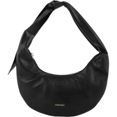 Bolso Crepier Mujer Hobo Marilei Chico color negro | Platanitos