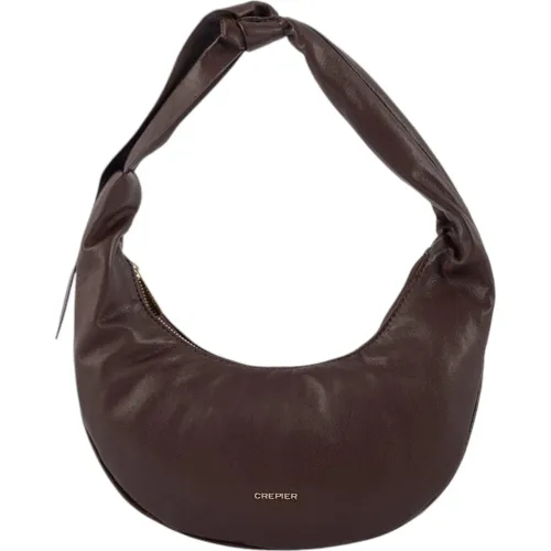 Bolso Crepier Mujer Hobo Marilei Chico color marron | Platanitos