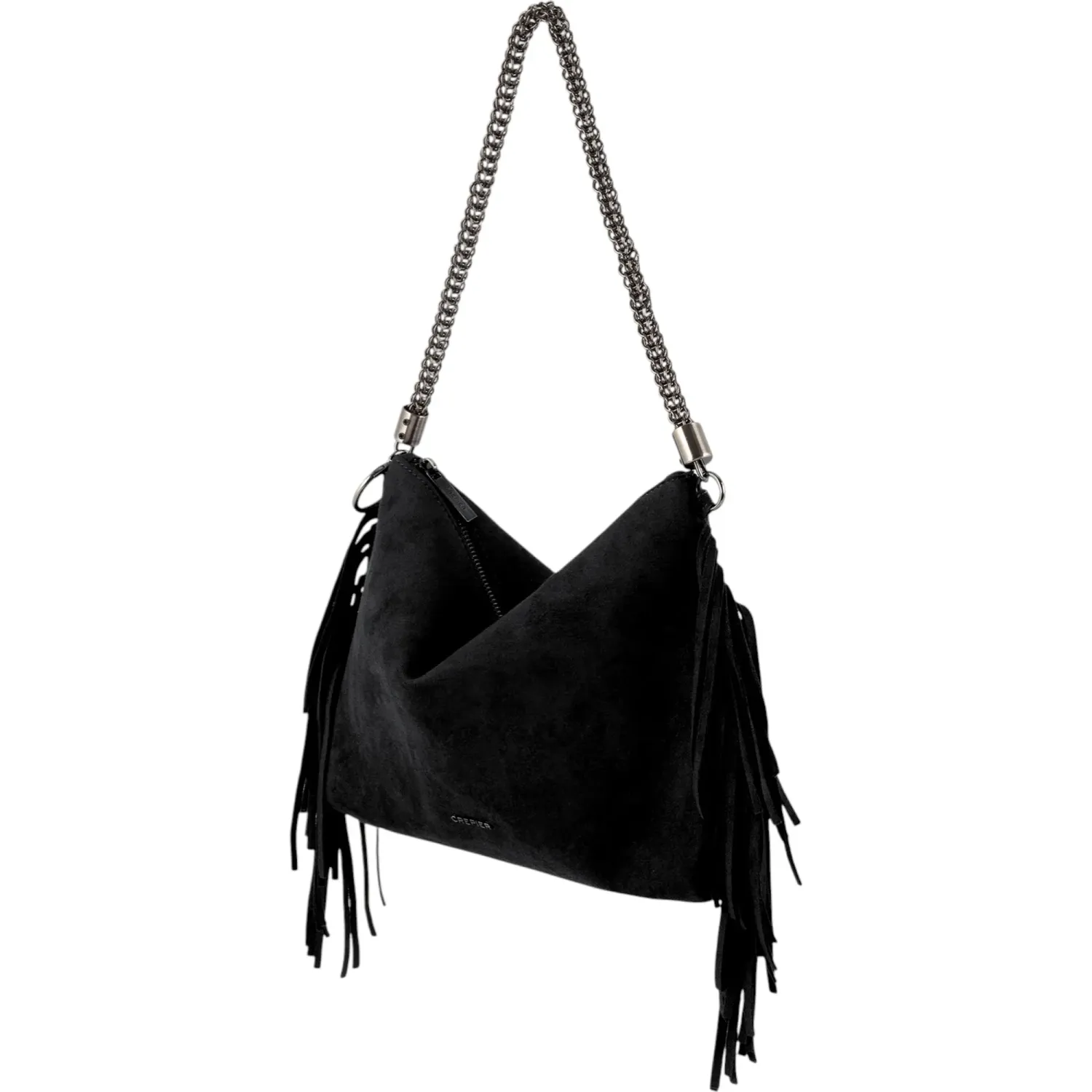 CREPIER Bolso Crepier Mujer Hobo Reagan Chico color negro | Platanitos