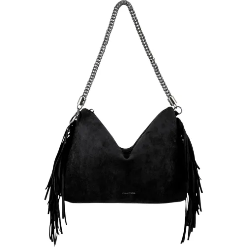 Bolso Crepier Mujer Hobo Reagan Chico color negro | Platanitos