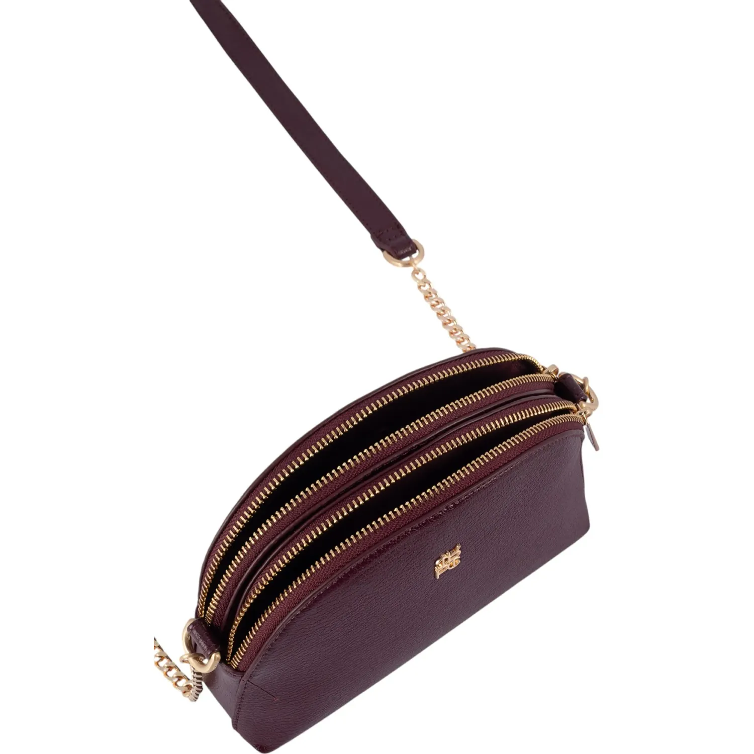 Bolso Crepier Mujer Morral Fina Chico color burgundy | Platanitos