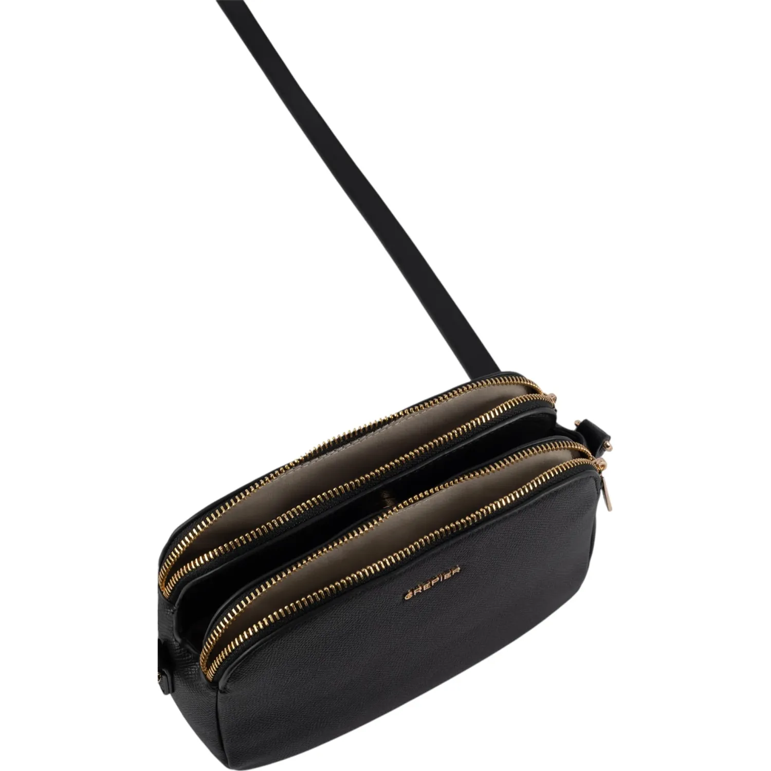 CREPIER Bolso Crepier Mujer Morral Milu Chico color negro | Platanitos