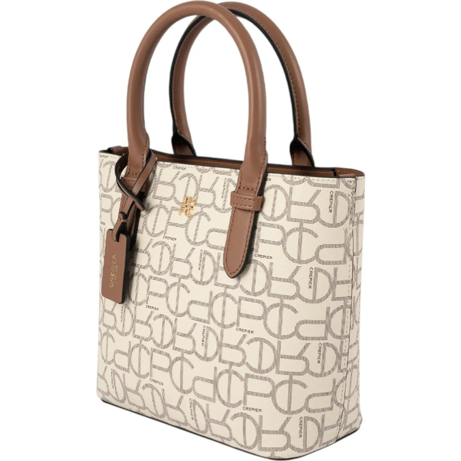Bolso Crepier Mujer Satchel Debra Chico color hueso | Platanitos