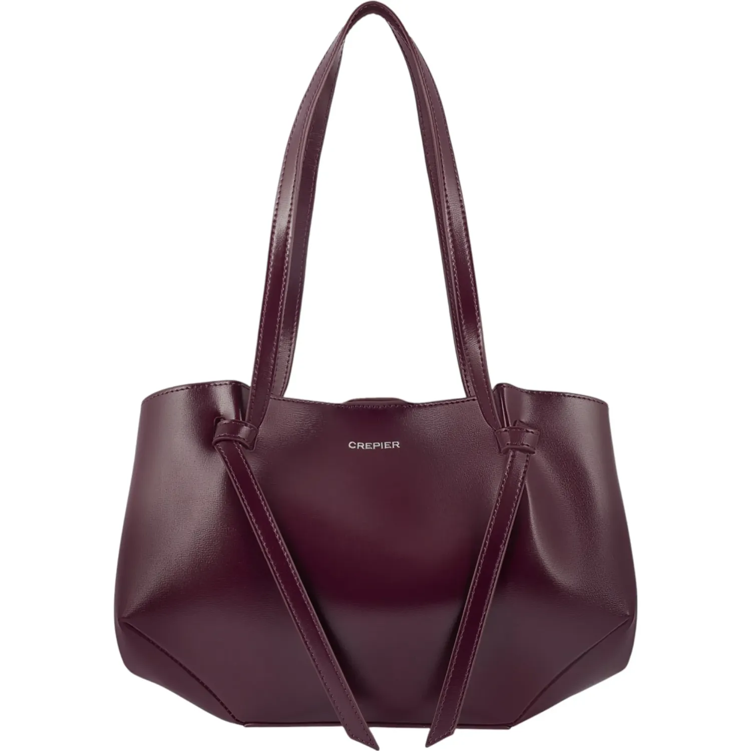 Bolso Crepier Mujer Satchel Eyra Chico color burgundy | Platanitos
