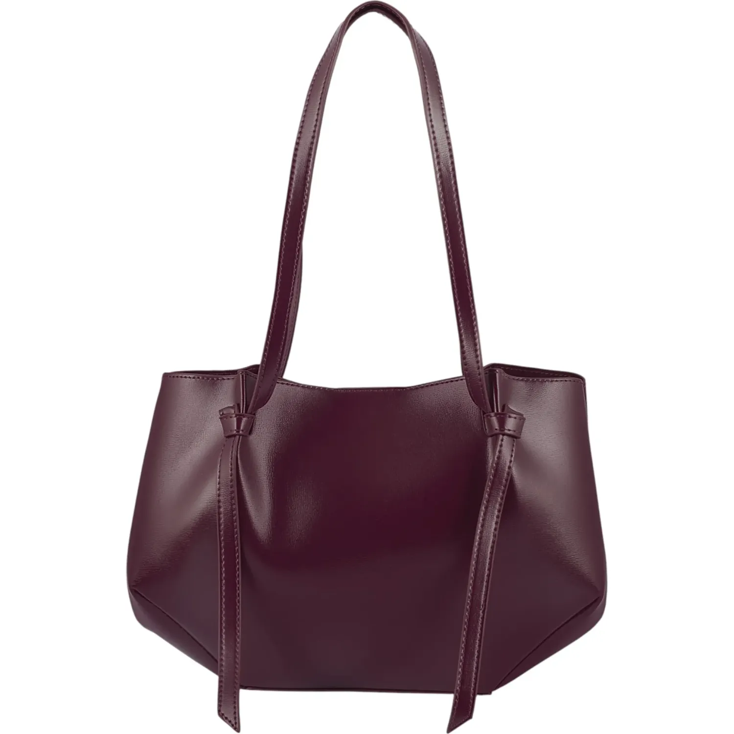 Bolso Crepier Mujer Satchel Eyra Chico color burgundy | Platanitos