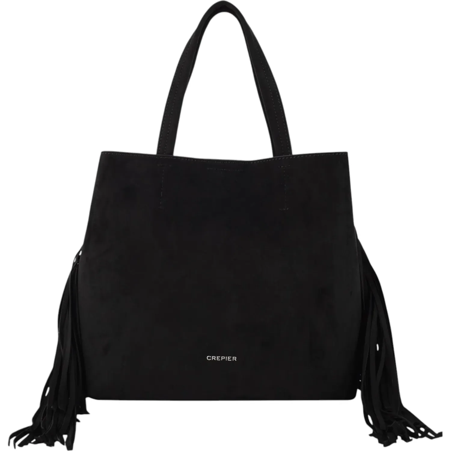 CREPIER Bolso Crepier Mujer Satchel Janis Grande color negro | Platanitos