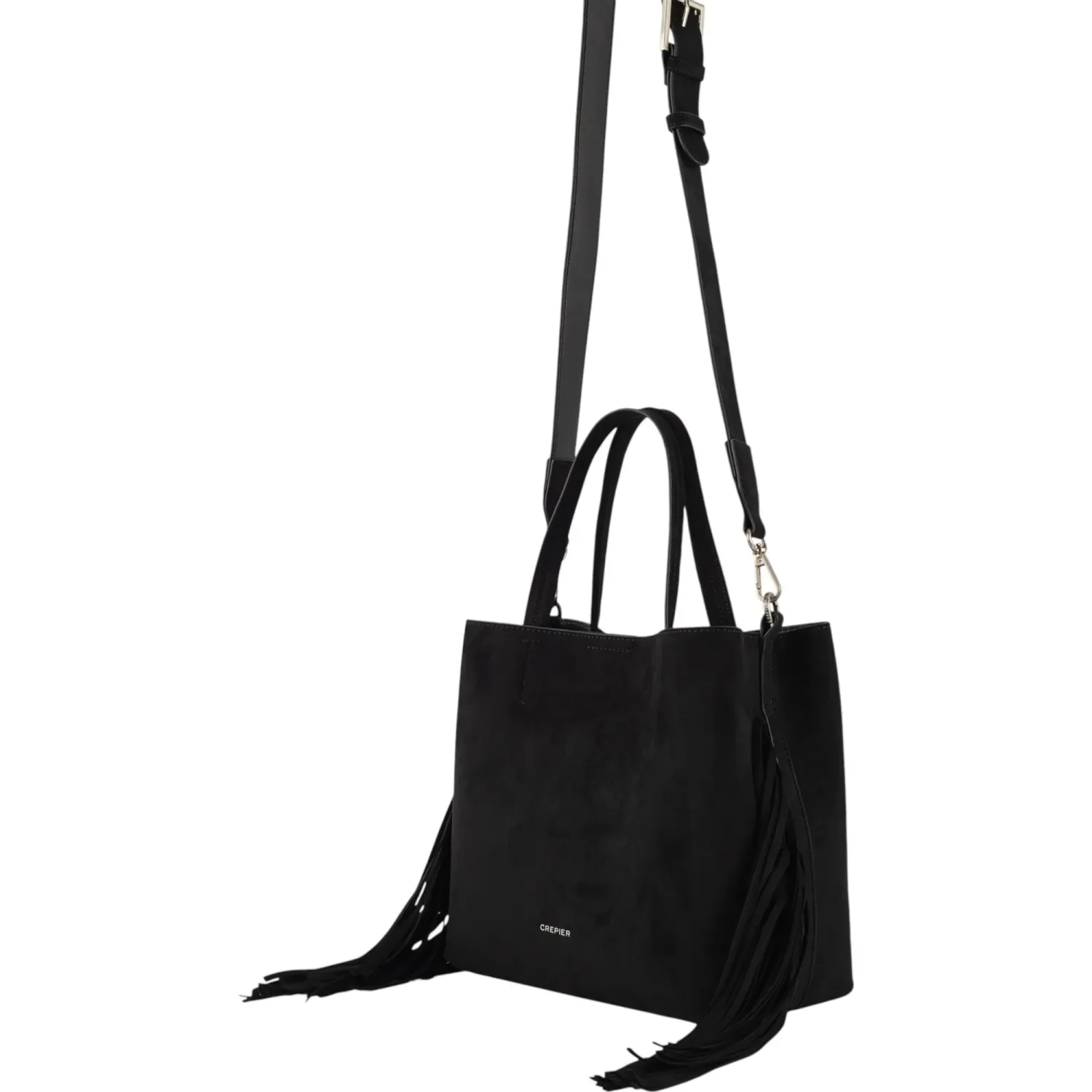 CREPIER Bolso Crepier Mujer Satchel Janis Grande color negro | Platanitos