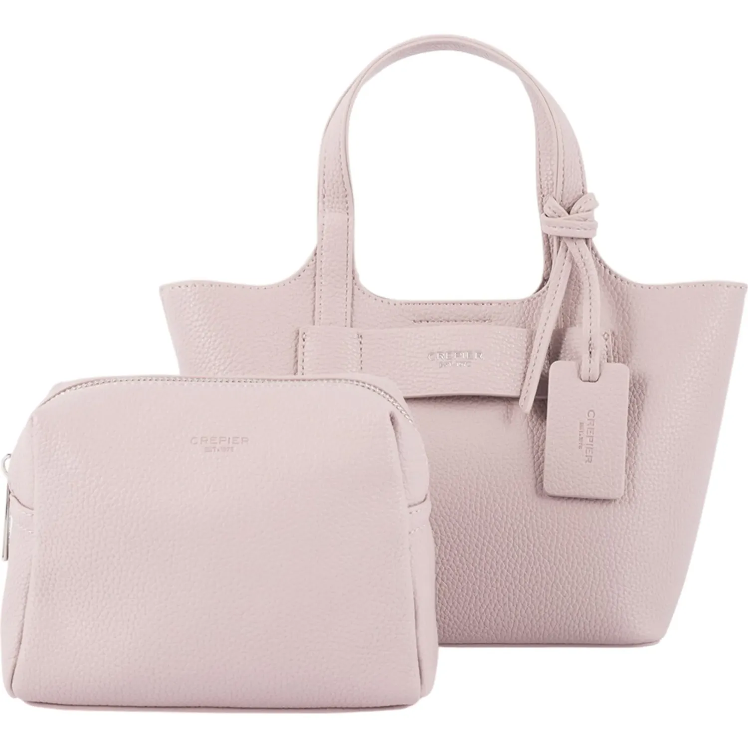 Bolso Crepier Mujer Satchel Merly Mediano color malva | Platanitos