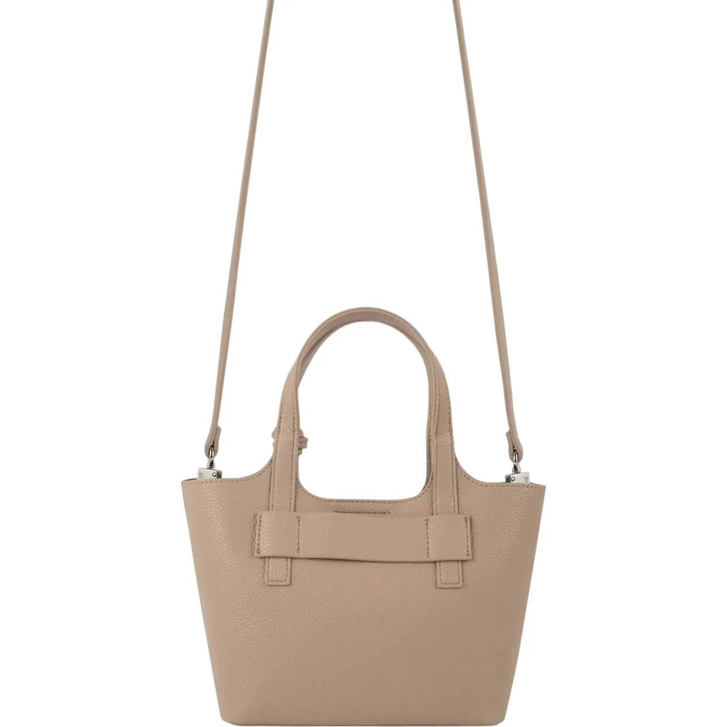 Bolso Crepier Mujer Satchel Merly Mediano color topo | Platanitos