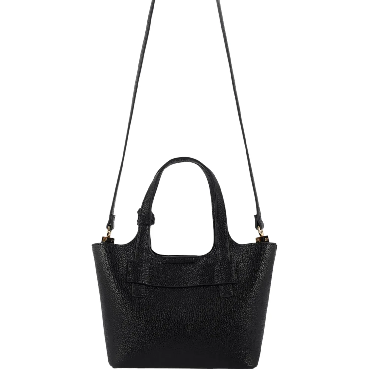 Bolso Crepier Mujer Satchel Merly Mediano color negro | Platanitos
