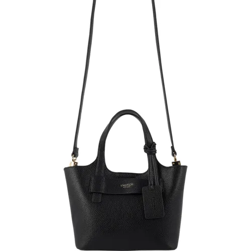 Bolso Crepier Mujer Satchel Merly Mediano color negro | Platanitos