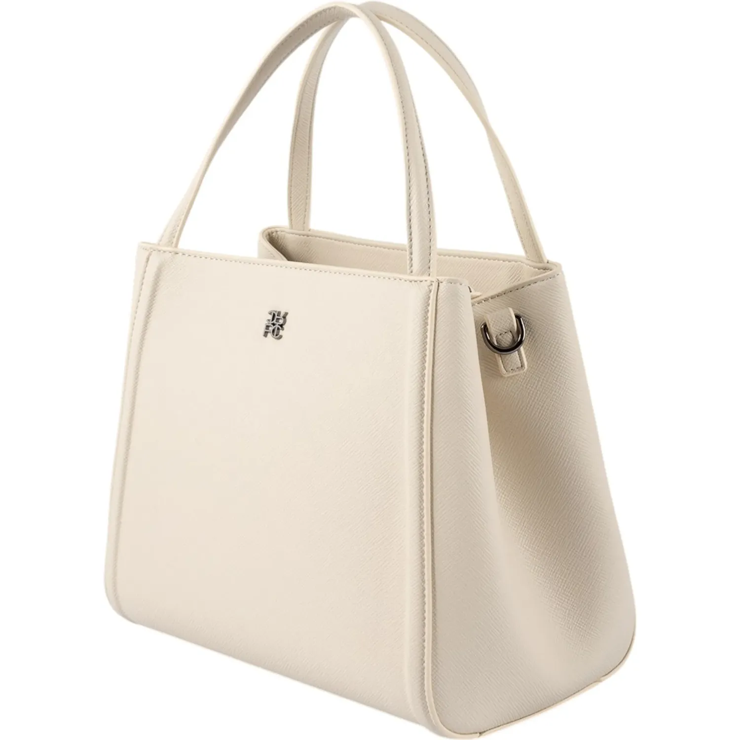 Bolso Crepier Mujer Satchel Wendy Mediano color hueso | Platanitos