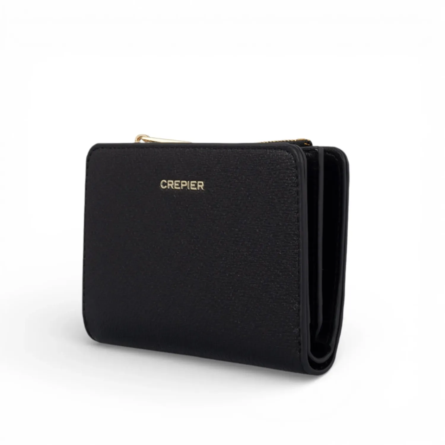 CREPIER Billetera Crepier Mujer Cazzia Mediano color negro | Platanitos