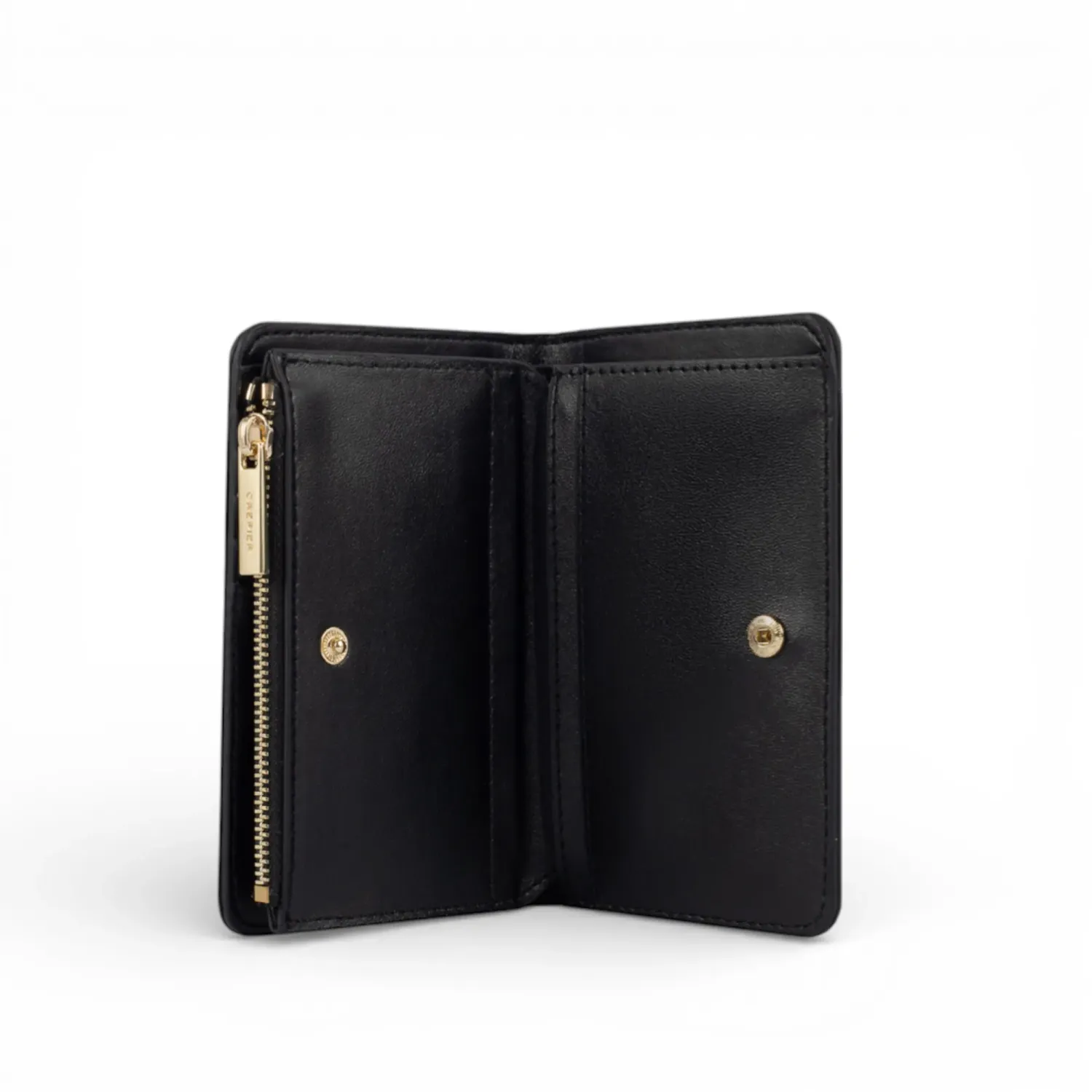 CREPIER Billetera Crepier Mujer Cazzia Mediano color negro | Platanitos