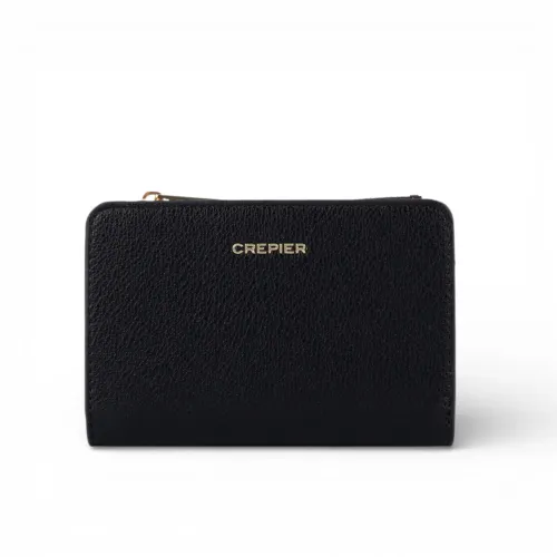 Billetera Crepier Mujer Cazzia Mediano color negro | Platanitos
