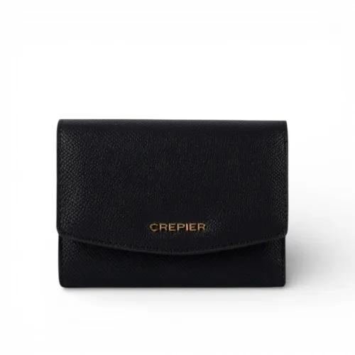 Billetera Crepier Mujer Liv Mediano color negro | Platanitos