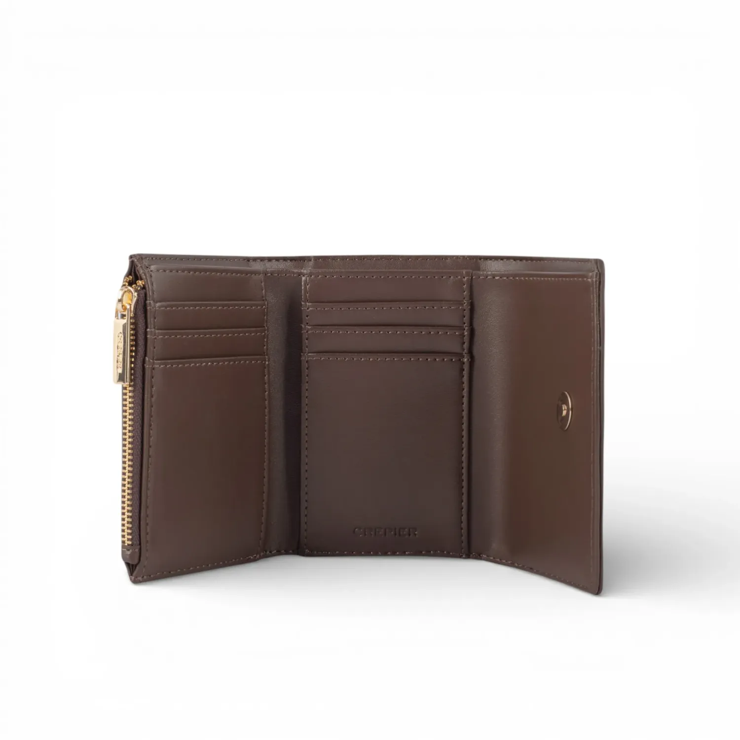 CREPIER Billetera Crepier Mujer Liv Mediano color marron | Platanitos