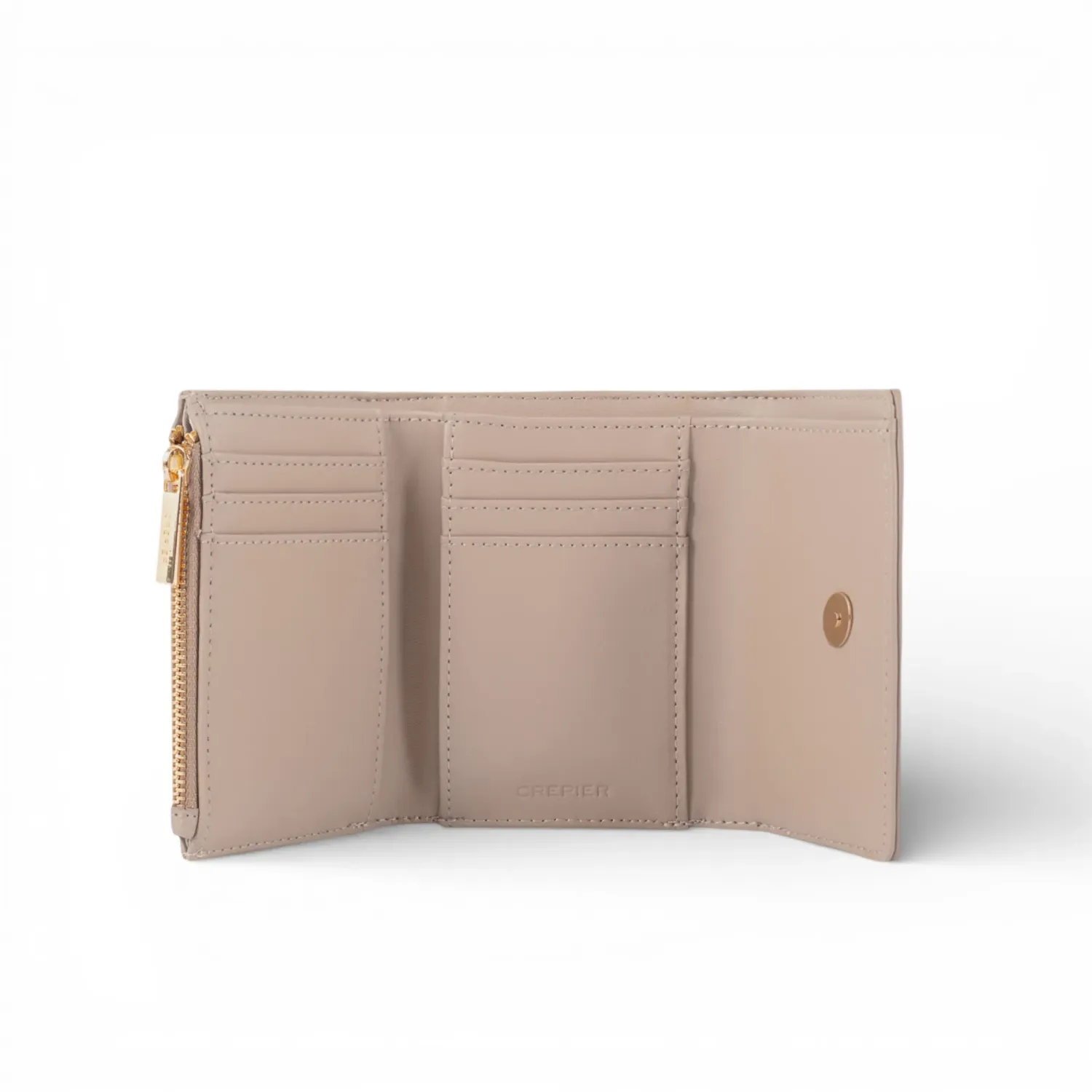 CREPIER Billetera Crepier Mujer Liv Mediano color topo | Platanitos