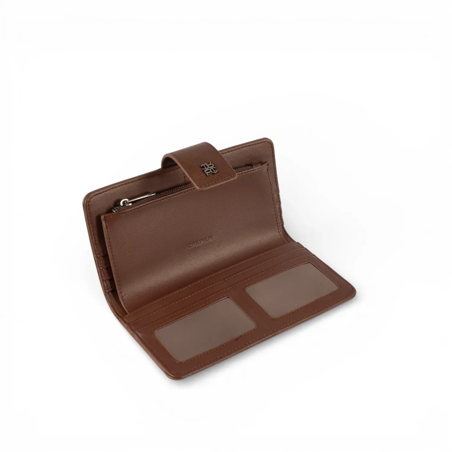 CREPIER Billetera Crepier Mujer Salomé Grande color marron | Platanitos