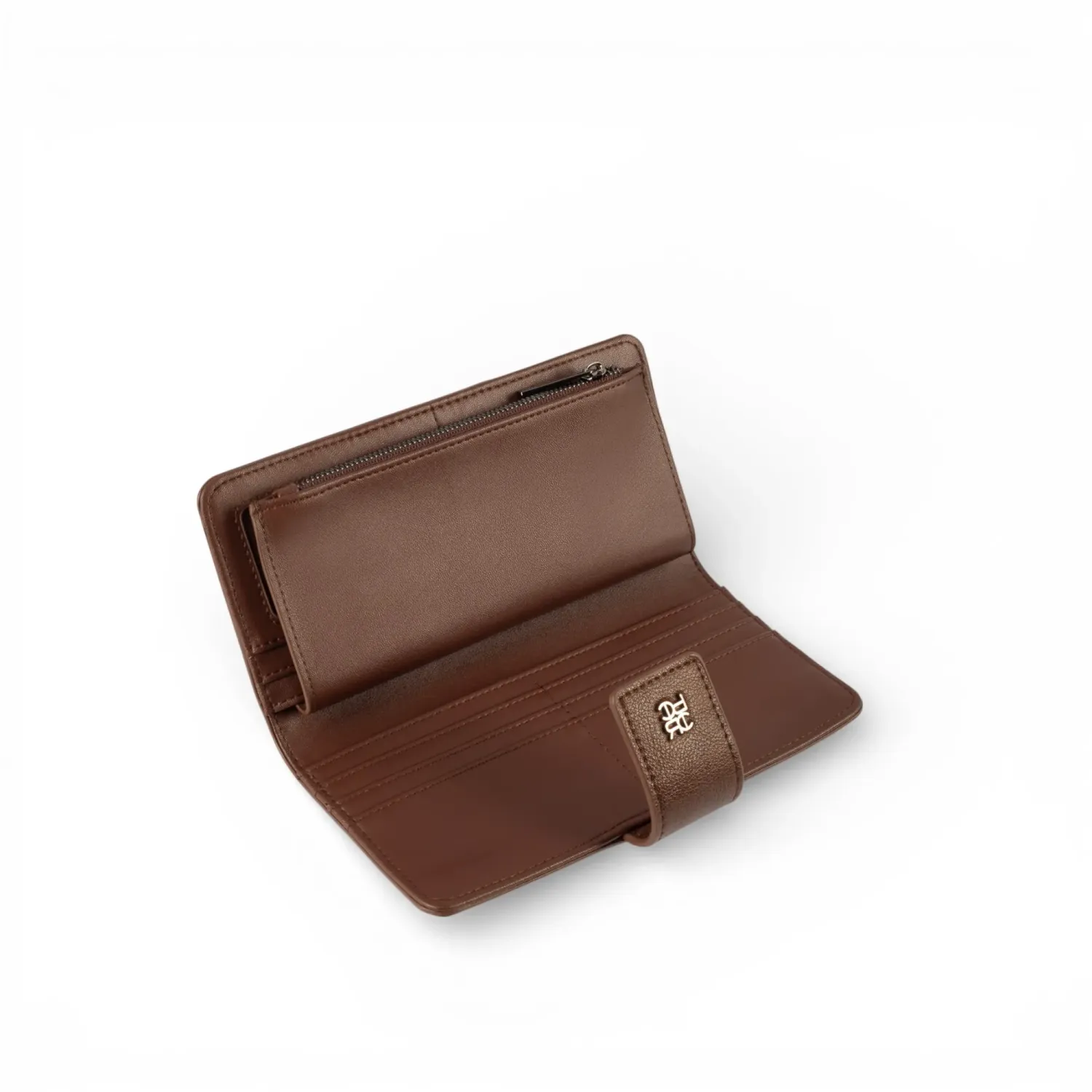 CREPIER Billetera Crepier Mujer Salomé Grande color marron | Platanitos