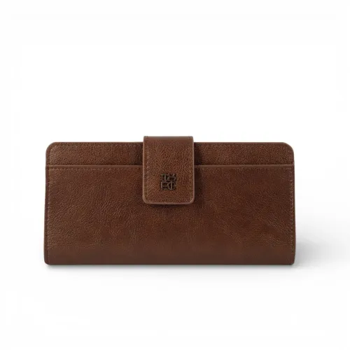 Billetera Crepier Mujer Salomé Grande color marron | Platanitos