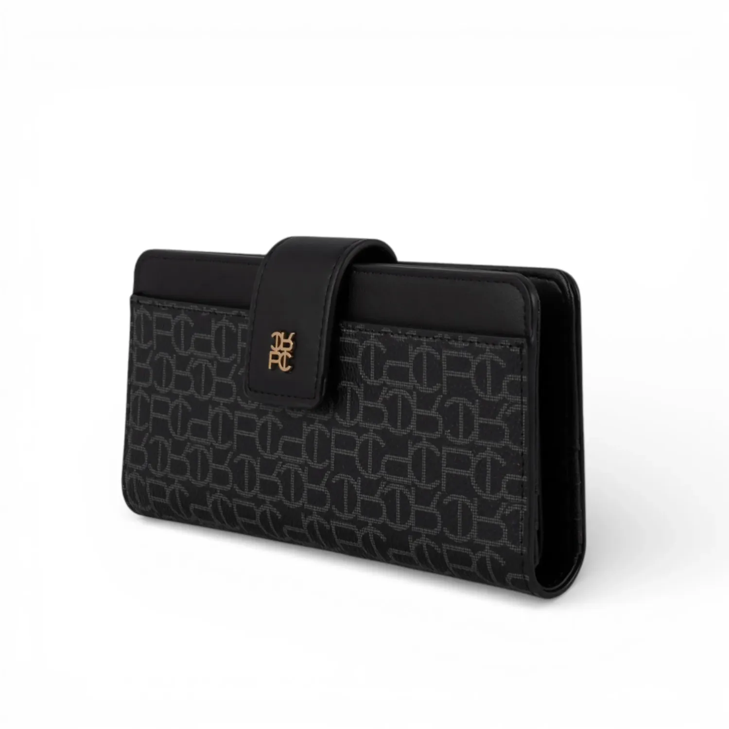 Billetera Crepier Mujer Salomé Grande color negro | Platanitos