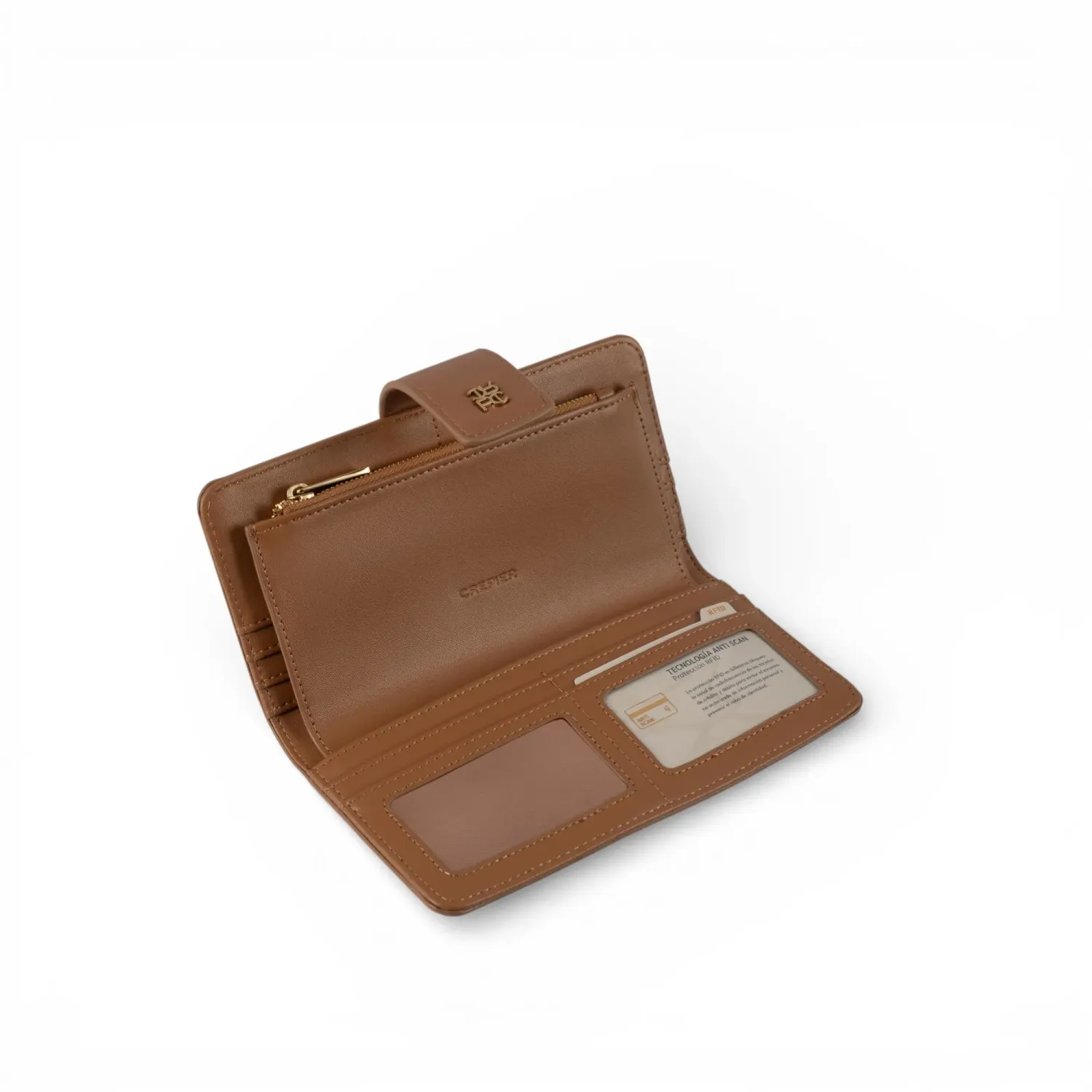 CREPIER Billetera Crepier Mujer Salomé Grande color hueso | Platanitos