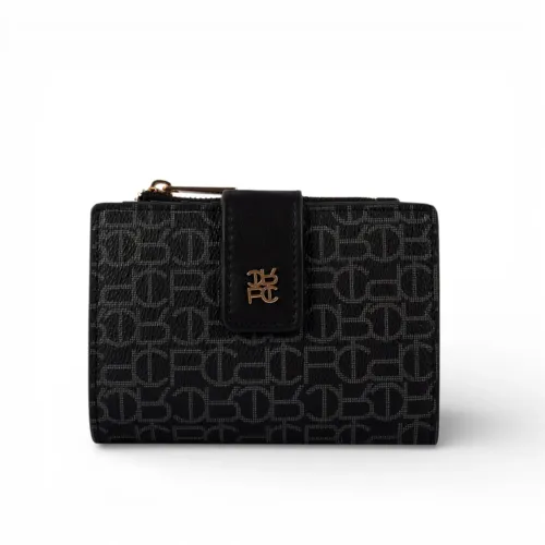 Billetera Crepier Mujer Salomé Mediano color negro | Platanitos