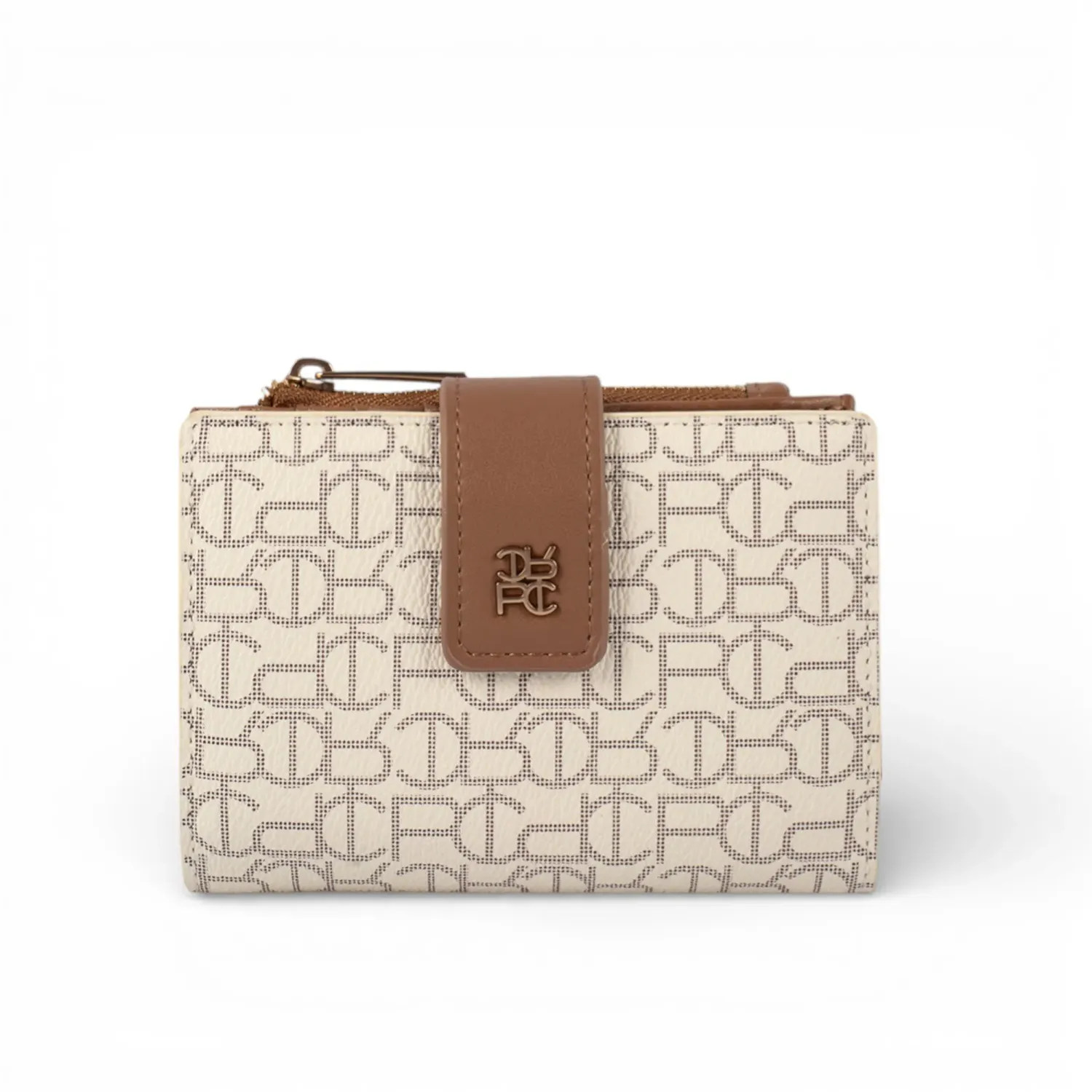 Billetera Crepier Mujer Salomé Mediano color hueso | Platanitos