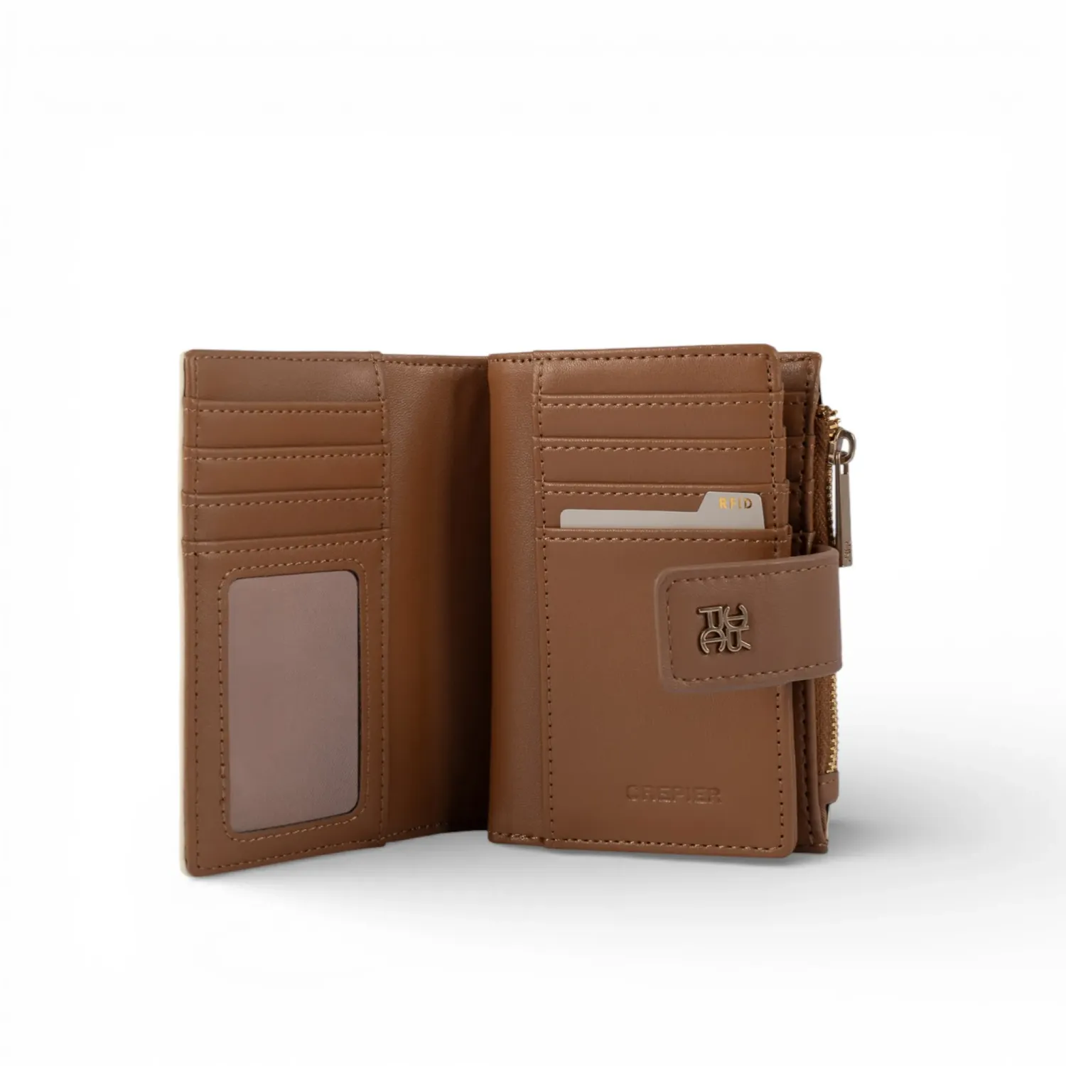 Billetera Crepier Mujer Salomé Mediano color hueso | Platanitos