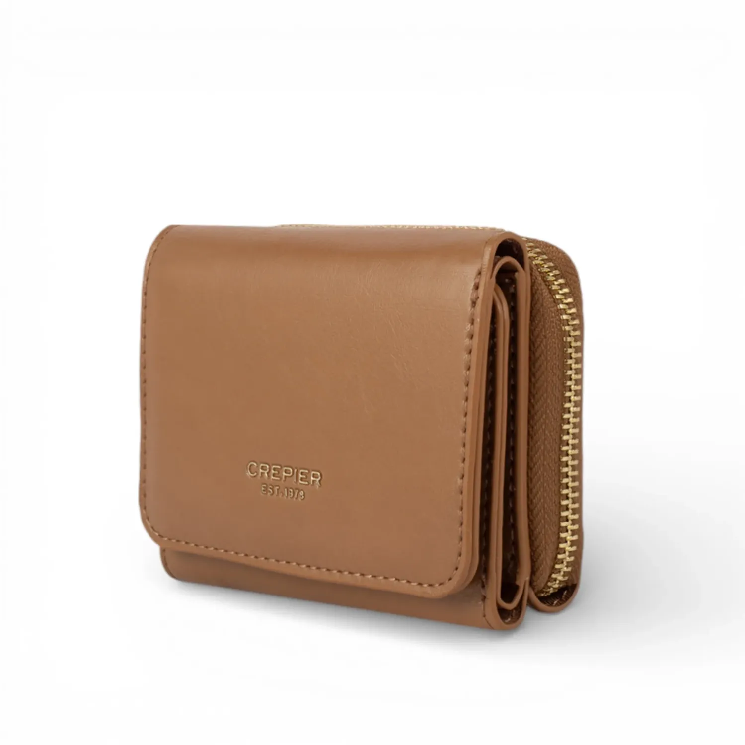 Billetera Crepier Mujer Yessel Mediano color toffee | Platanitos