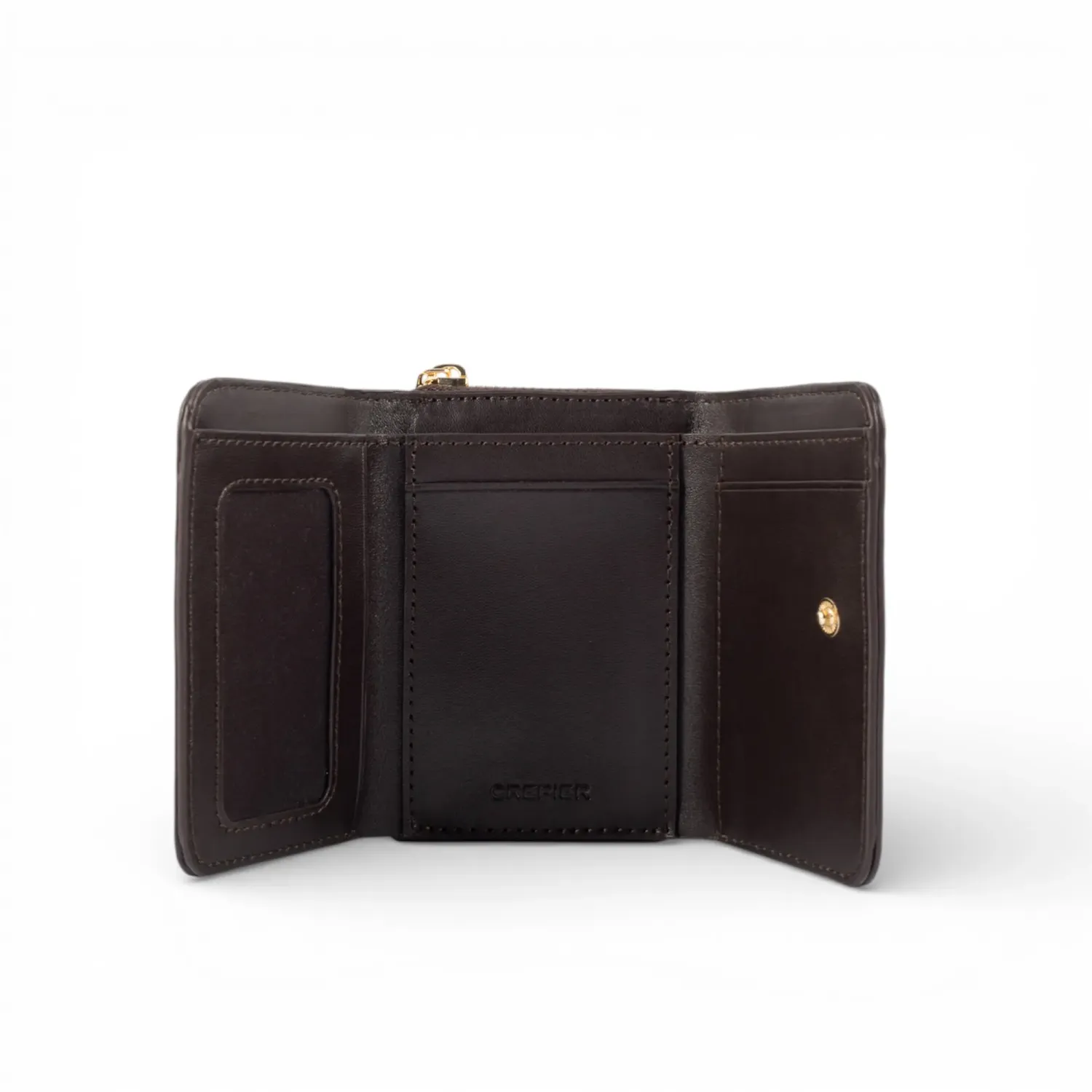 CREPIER Billetera Crepier Mujer Yessel Mediano color marron oscuro | Platanitos