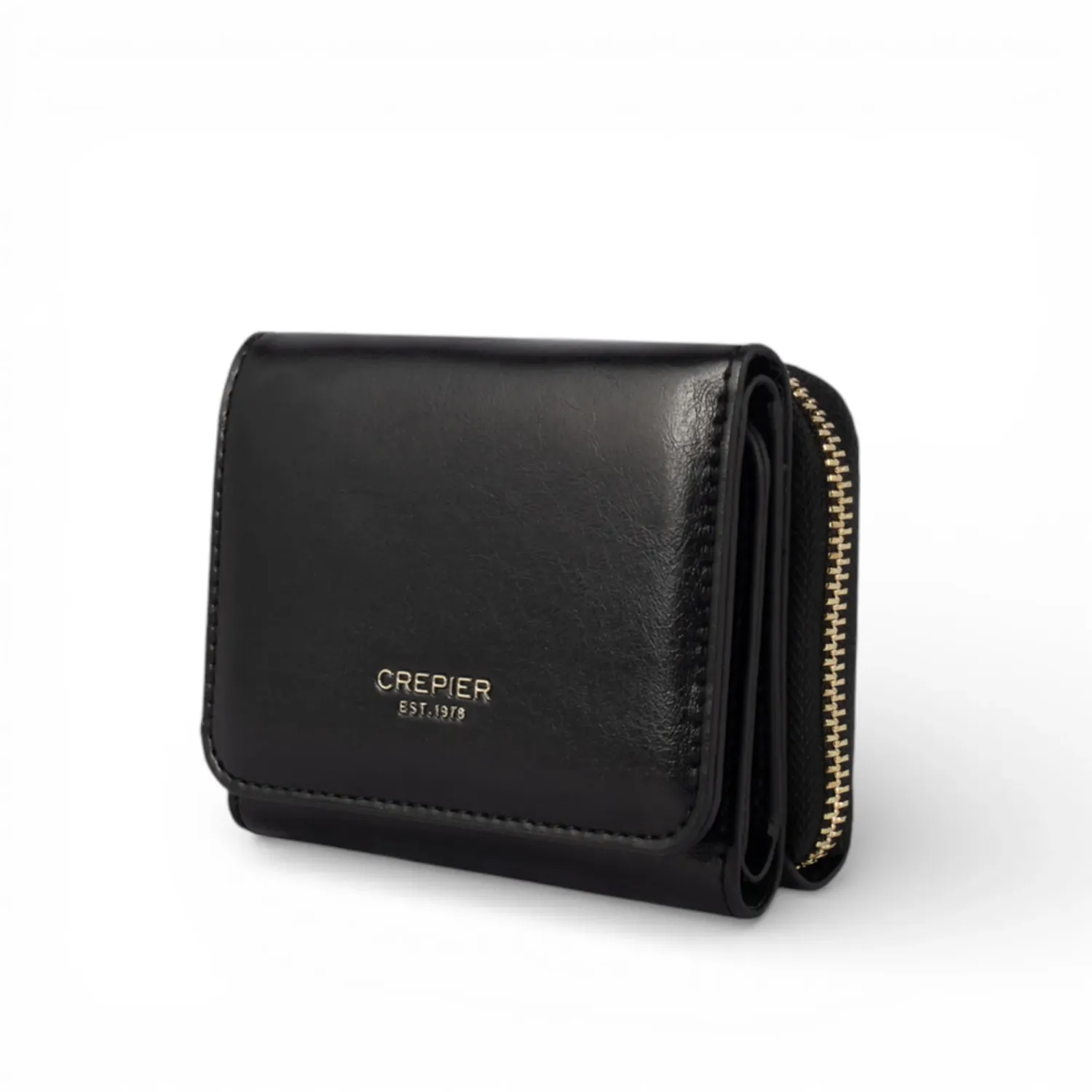 Billetera Crepier Mujer Yessel Mediano color negro | Platanitos