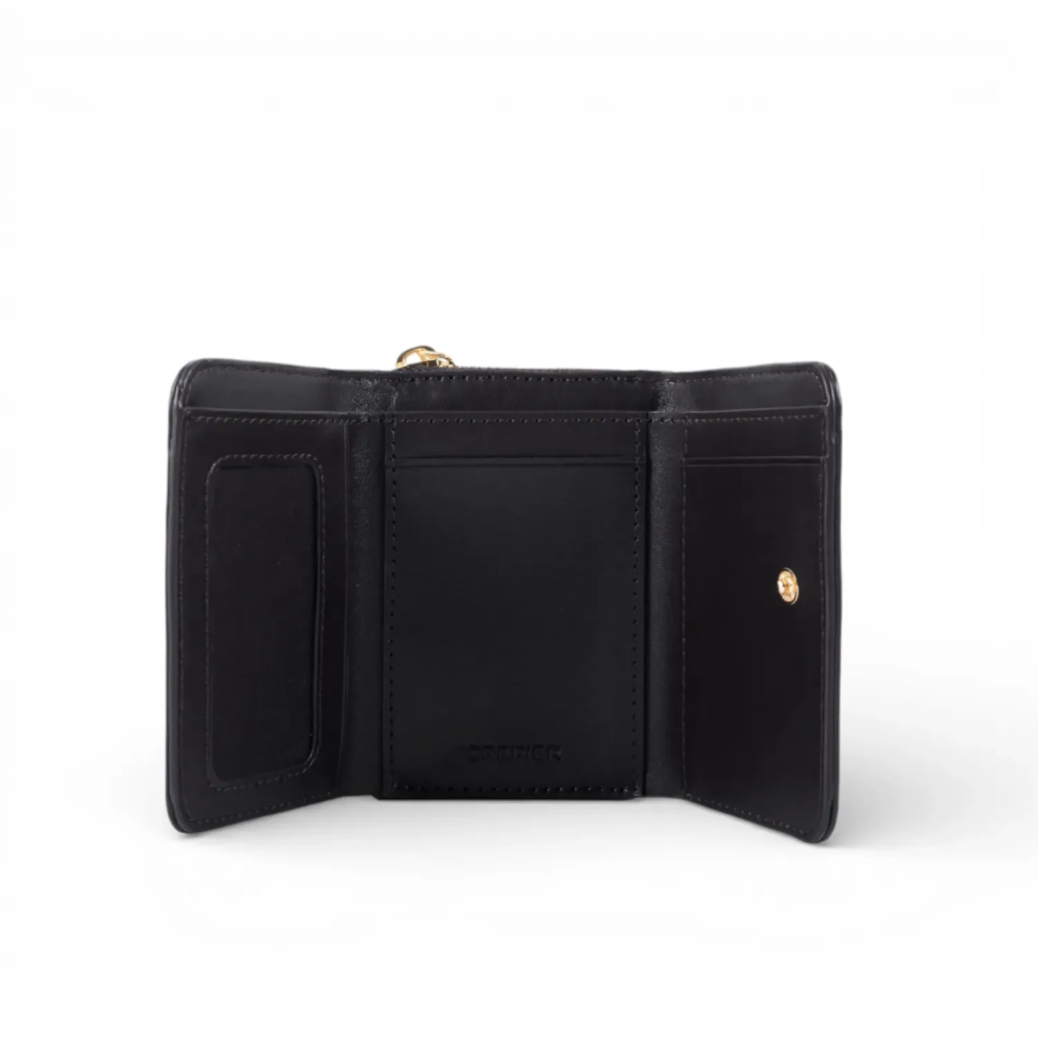 Billetera Crepier Mujer Yessel Mediano color negro | Platanitos