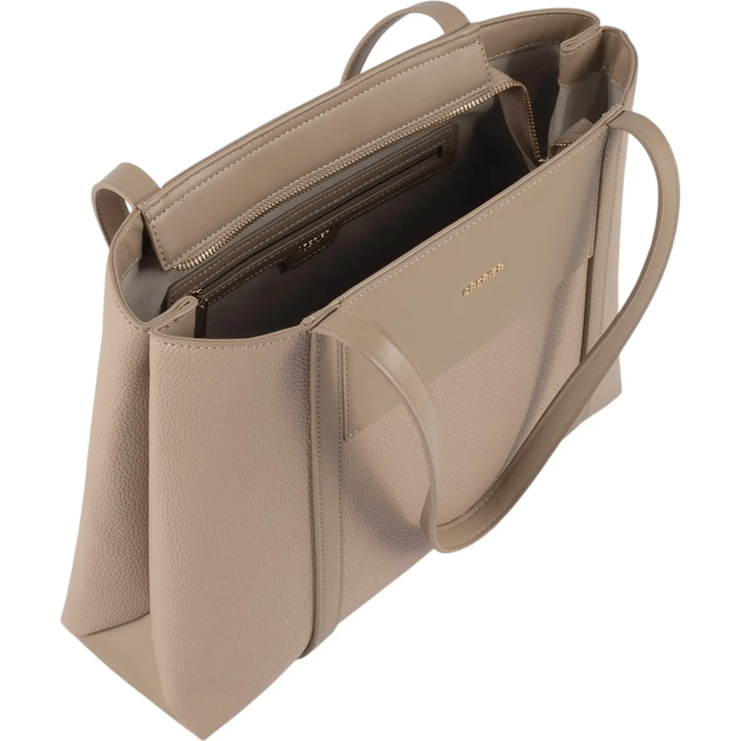 CREPIER Tote Crepier Mujer Adelaida Grande color topo | Platanitos