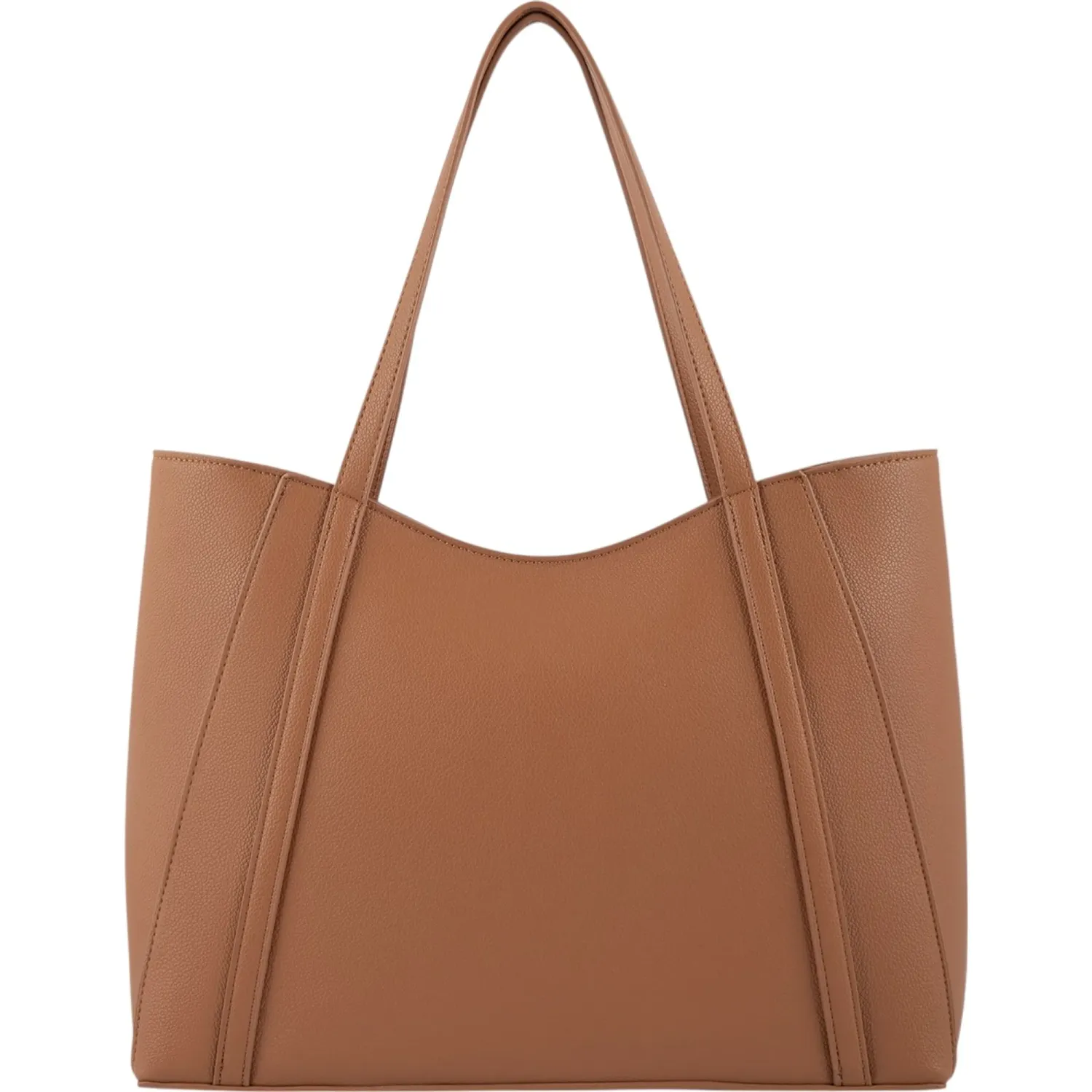 Tote Crepier Mujer Edda Grande color toffee | Platanitos