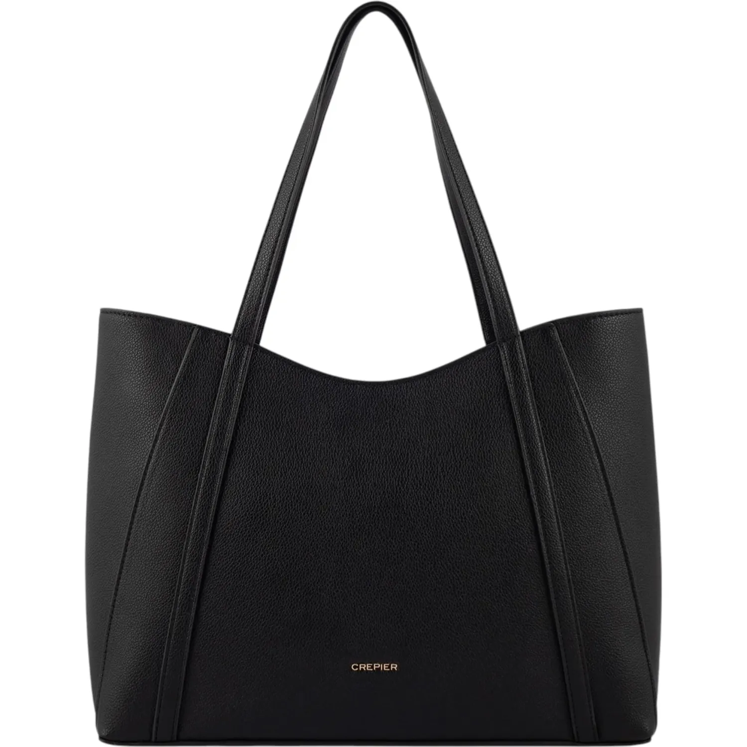 Tote Crepier Mujer Edda Grande color negro | Platanitos