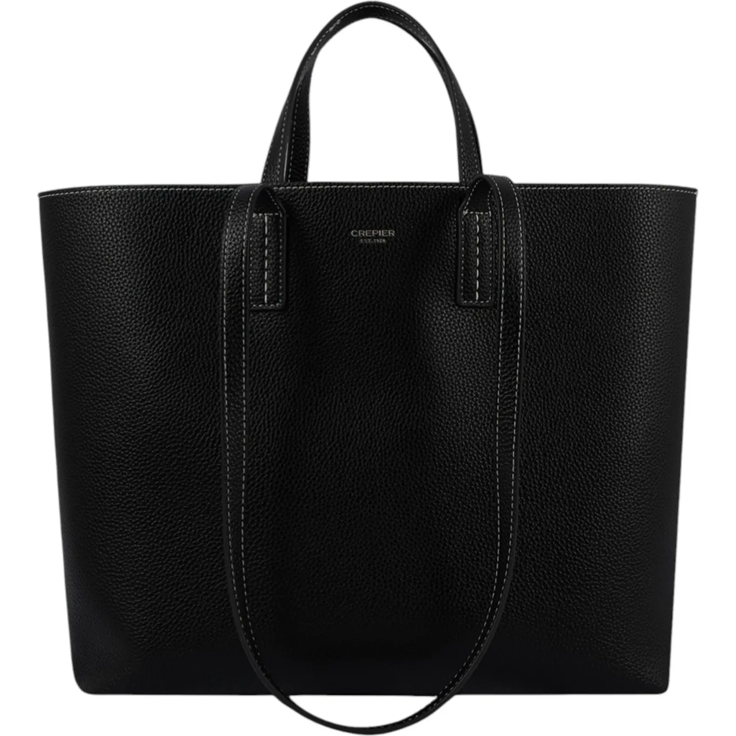 Tote Crepier Mujer Isela Grande color negro | Platanitos