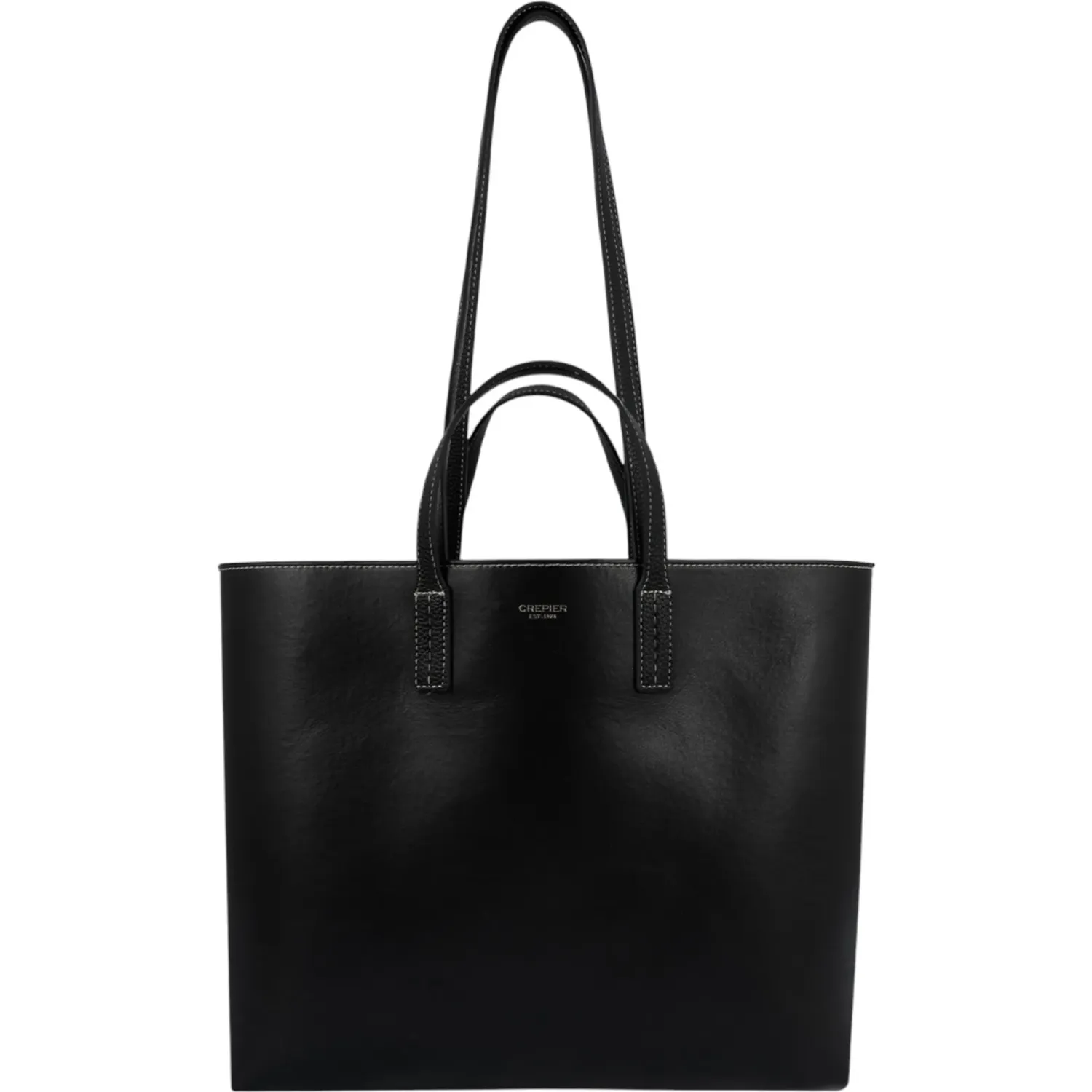 Tote Crepier Mujer Isela Grande color negro | Platanitos
