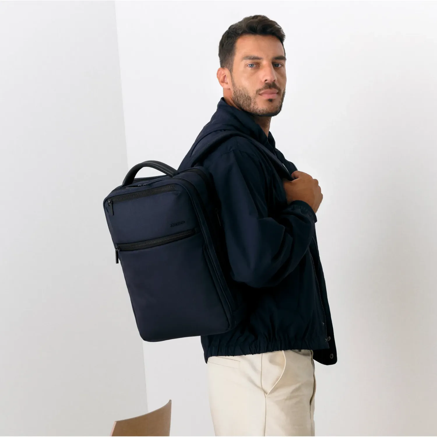 Mochila Crepier Hombre Lockwood Grande color azul | Platanitos