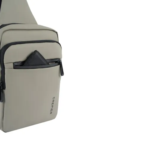 CREPIER Morral Hombre Sling Bag Zander Mediano