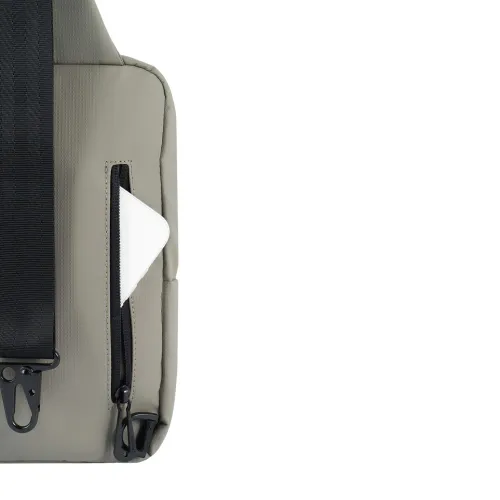 CREPIER Morral Hombre Sling Bag Zander Mediano